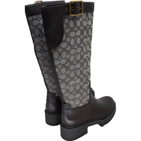 COACH Women's Lilli Knee-High Riding Boots Brown Size 8 B - Picture 3 of 6